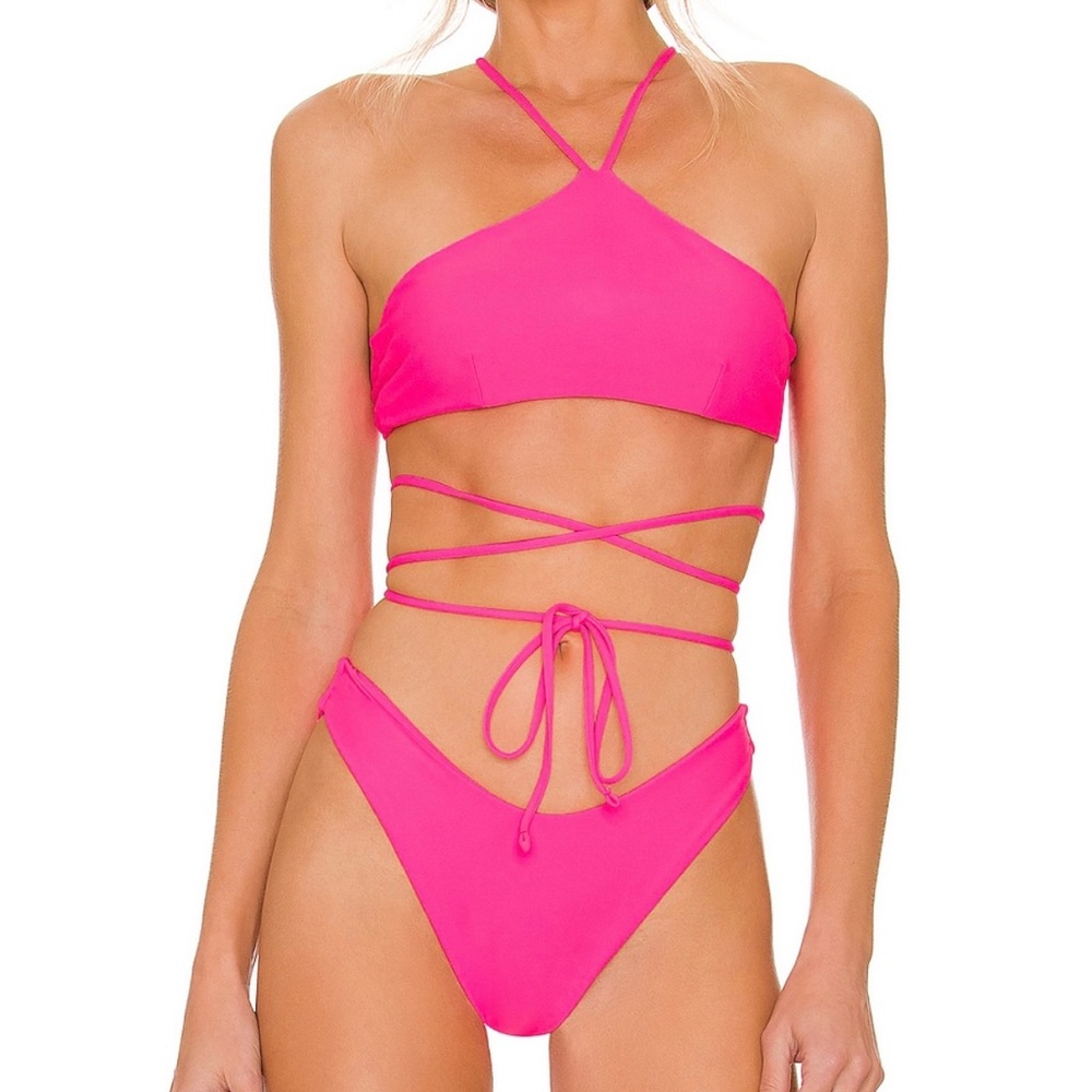 NWT 90's Vibes Bikini in Hot Pink